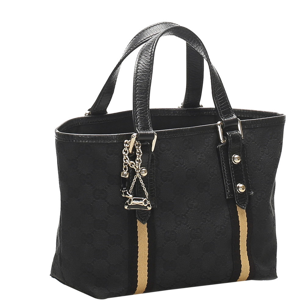 

Gucci Black GG Canvas Jolicoeur Tote Bag, Beige
