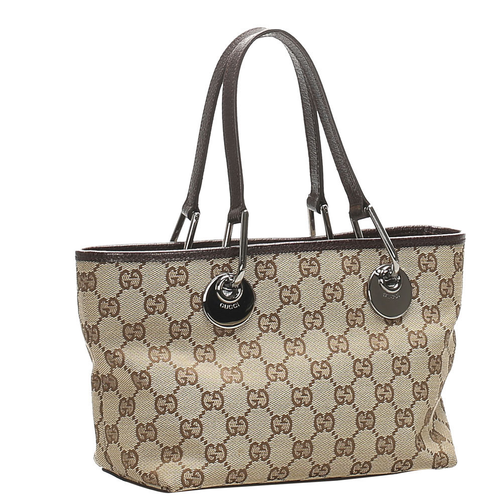 

Gucci Brown/Tan GG Canvas Eclipse Tote Bag, Beige