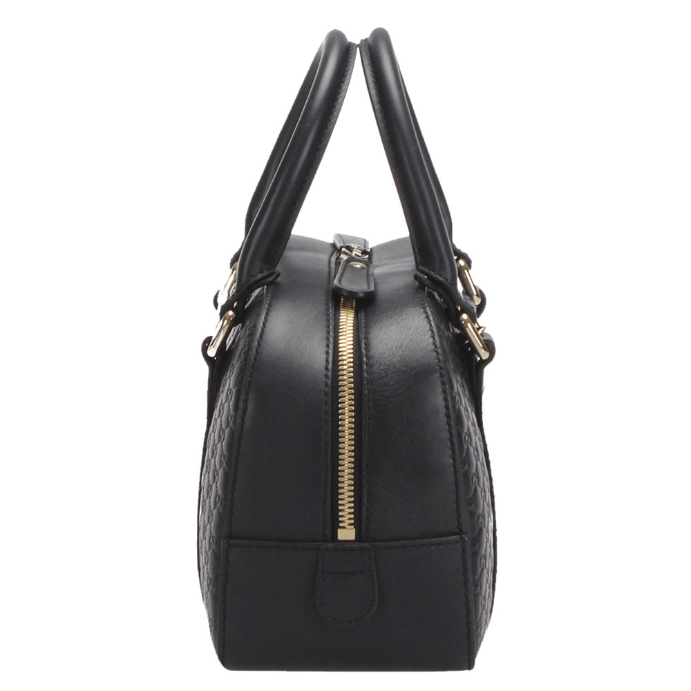 

Gucci Black Microguccissima Leather Dome Bag