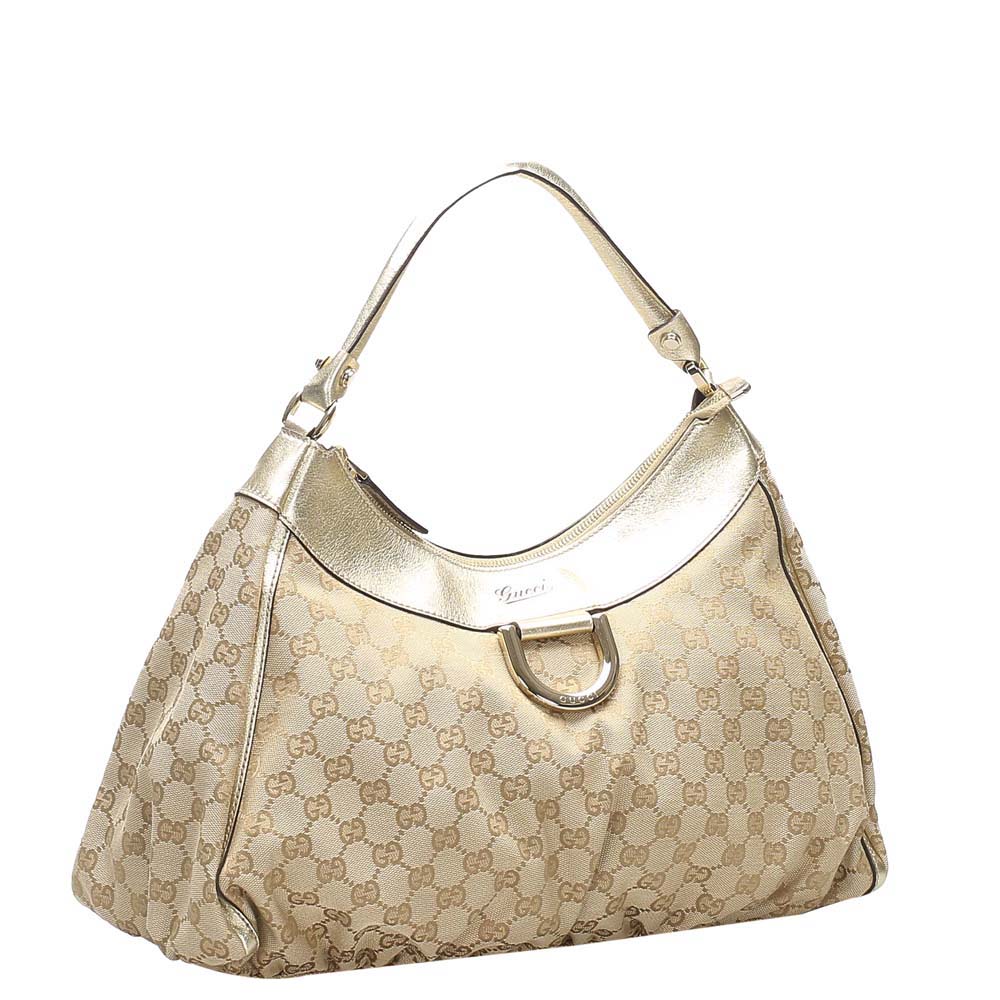

Gucci Beige/Brown GG Canvas Abbey D-Ring Bag