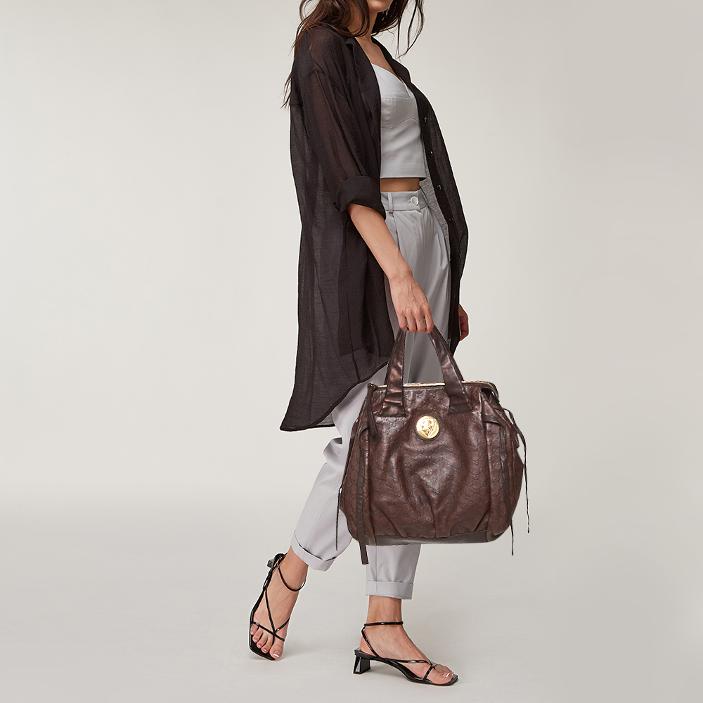 

Gucci Brown Guccissima Leather Hysteria Tote