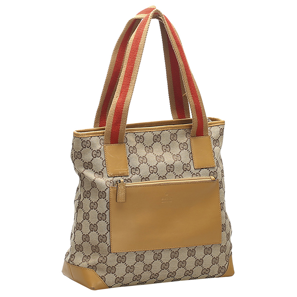 

Gucci Beige/Brown GG Canvas Tote Bag