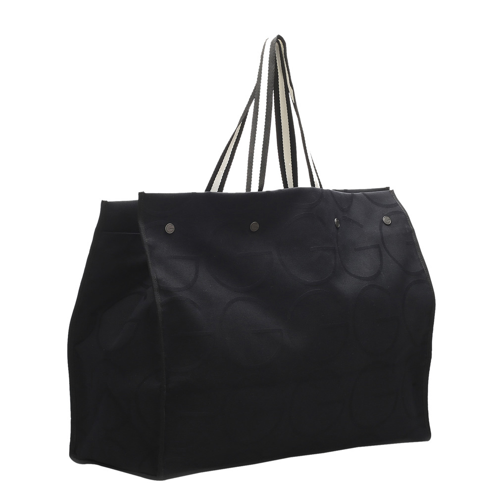 

Gucci Black GG Canvas Tote Bag