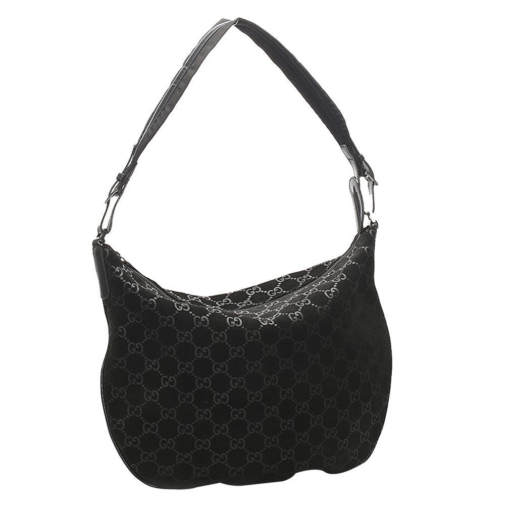 

Gucci Black GG Canvas Shoulder Bag