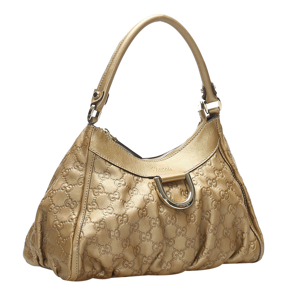 

Gucci Light Brown Guccissima Leather D Ring Bag