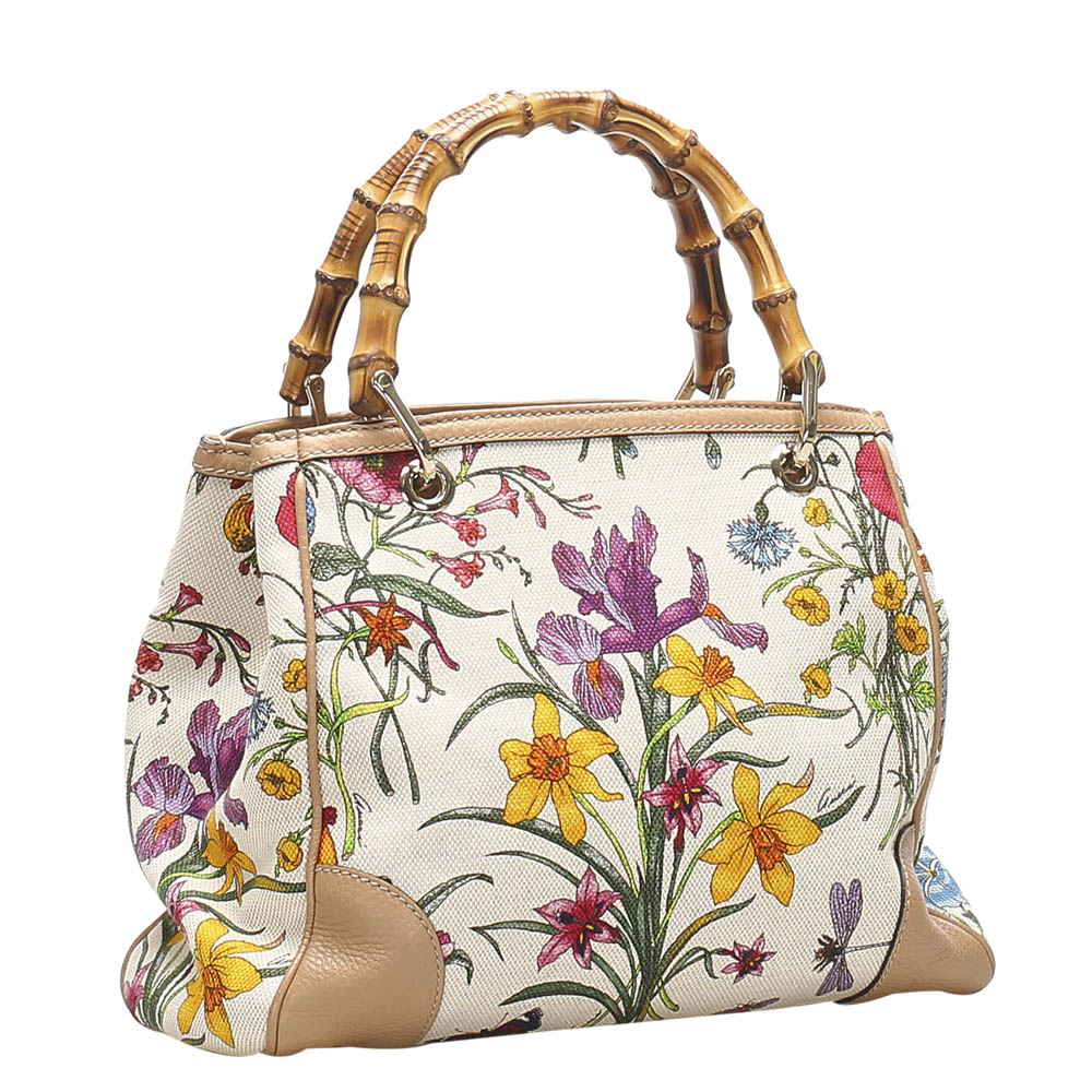 

Gucci Multi color Floral Print Canvas Diana Flora bag, Multicolor