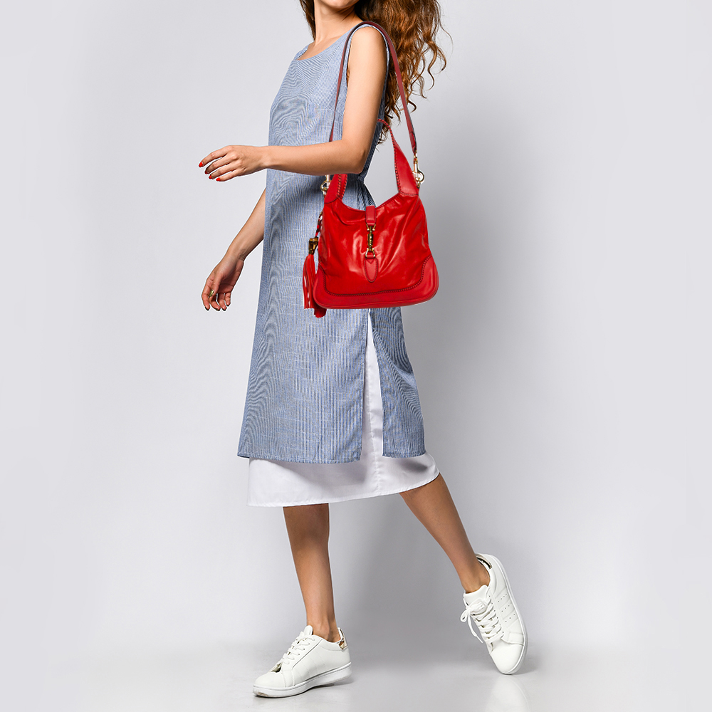 

Gucci Orange Leather New Jackie Shoulder Bag