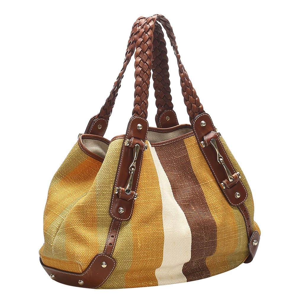 

Gucci Brown Canvas Pelham Shoulder Bag