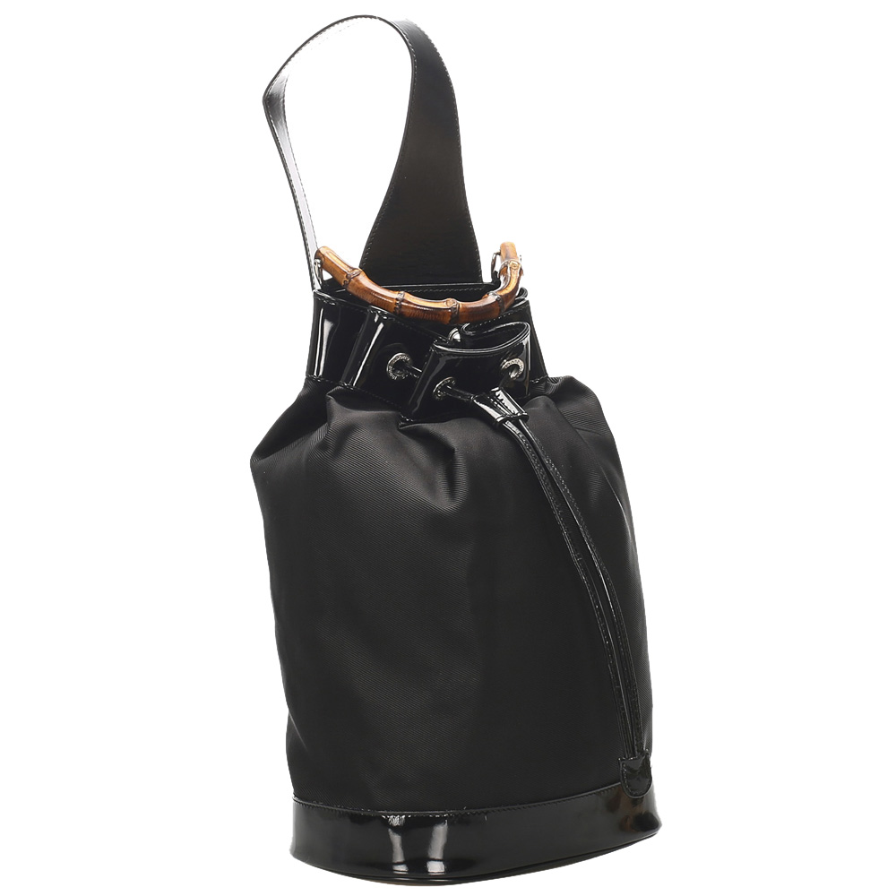 

Gucci Black Bamboo Nylon Backpack