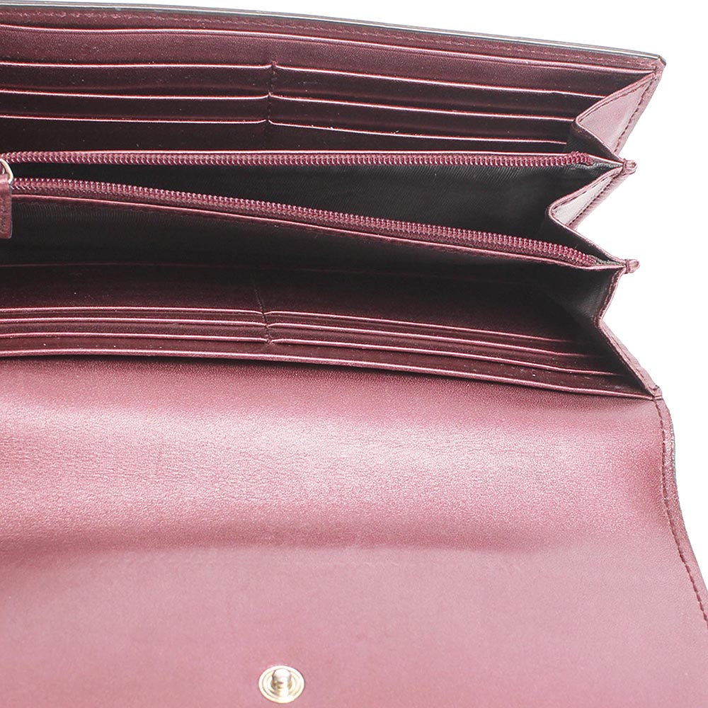 

Gucci Red Guccissima Leather Lovely Heart Continental Wallet