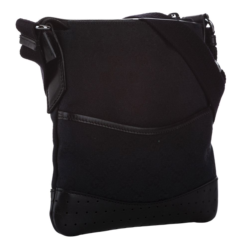 

Gucci Black GG Canvas Shoulder Bag