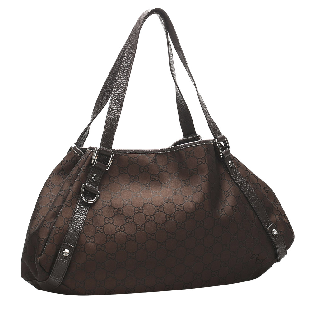 

Gucci Brown/Dark Brown GG Canvas Pelham Tote Bag