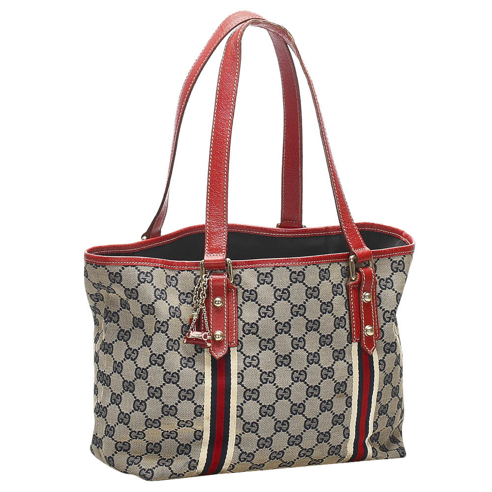 

Gucci Brown GG Canvas Jolicoeur Tote Bag, Beige