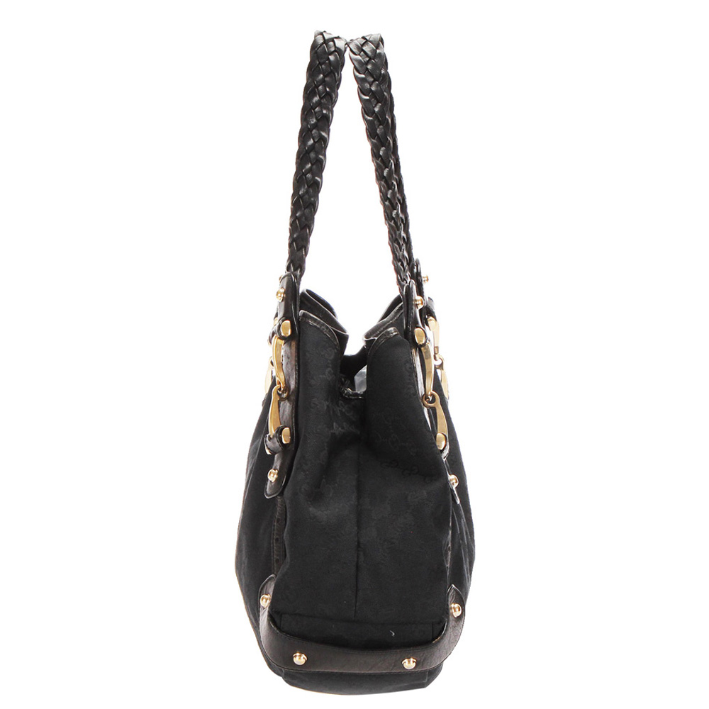 

Gucci Black GG Canvas Pelham Shoulder Bag