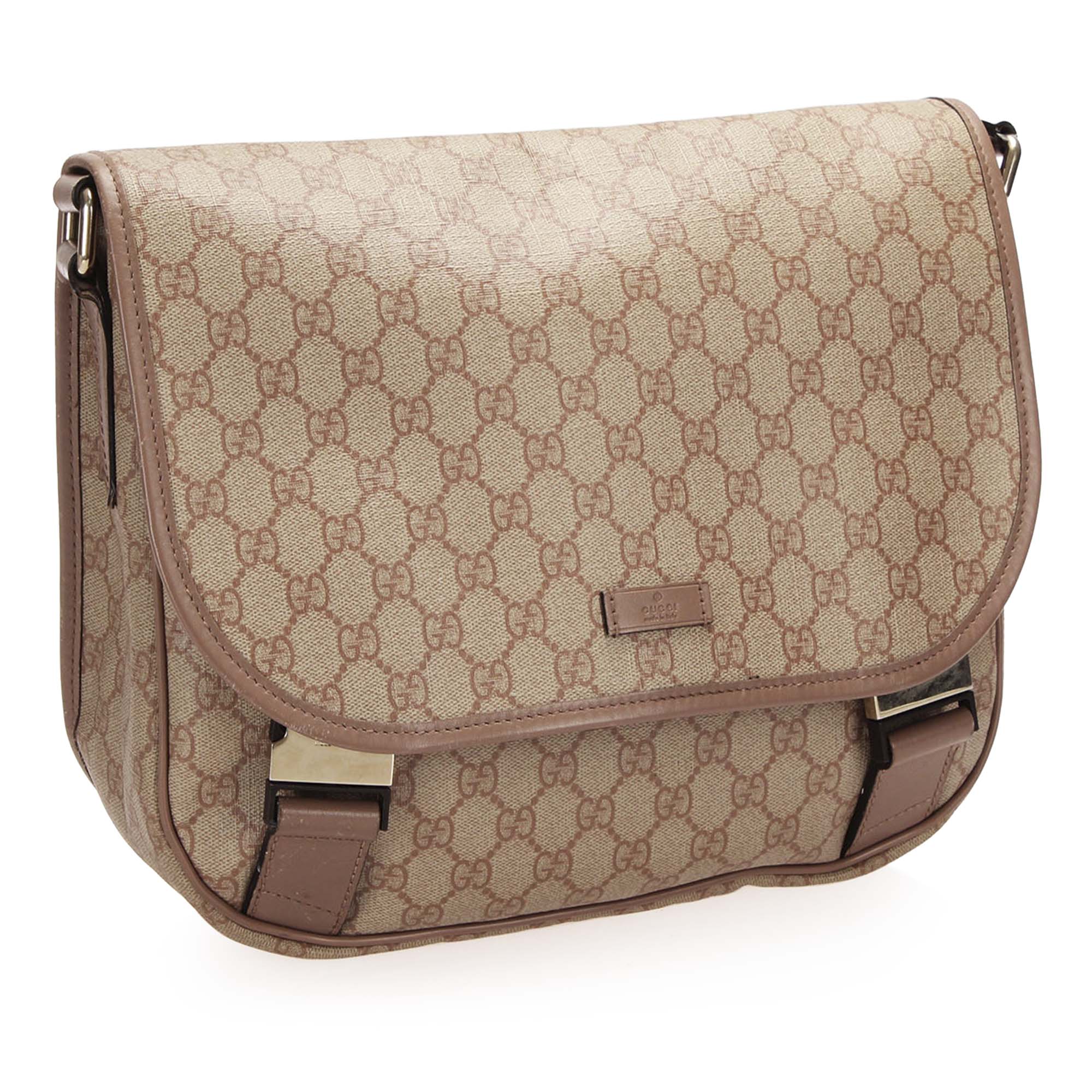 

Gucci Beige/Brown GG Supreme Canvas Crossbody Bag