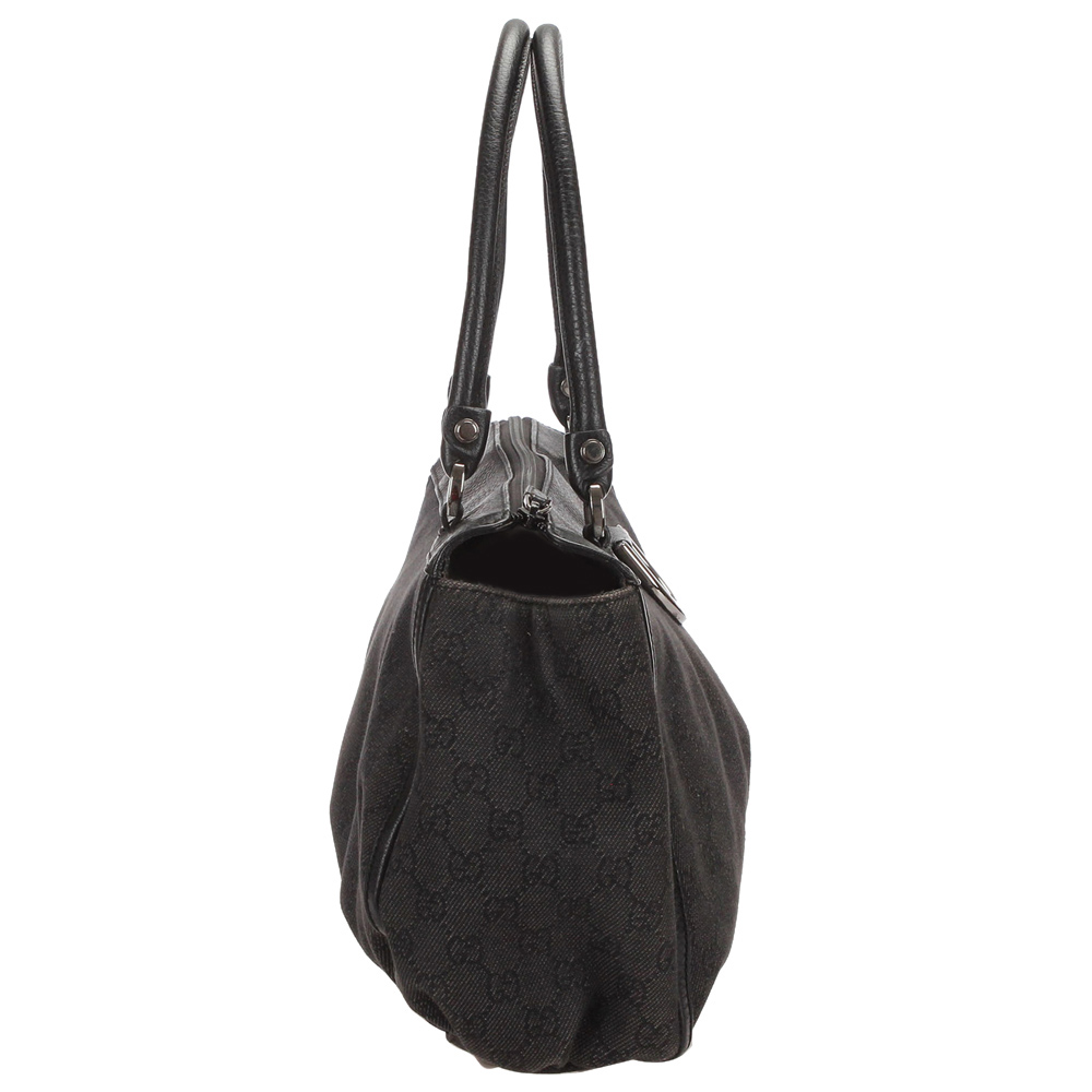 

Gucci Black GG Canvas Abbey D-Ring Tote Bag