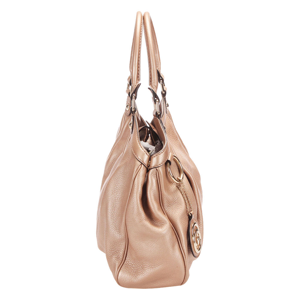 

Gucci Pink/Light Pink Sukey Leather Tote Bag