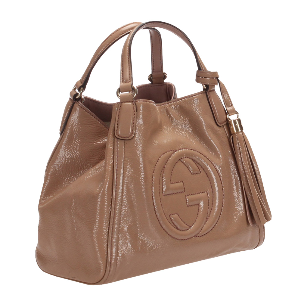 

Gucci Brown Leather Soho Bag, Beige