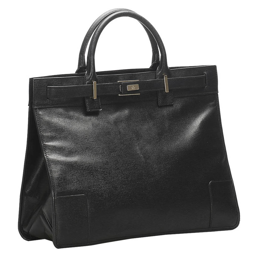 

Gucci Black Leather Satchel Bag