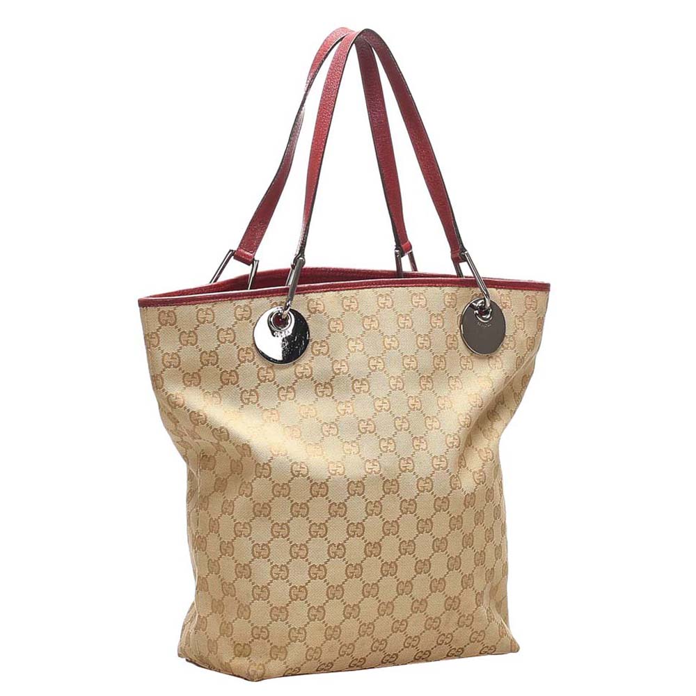 

Gucci Beige/Brown GG Canvas Eclipse Tote Bag