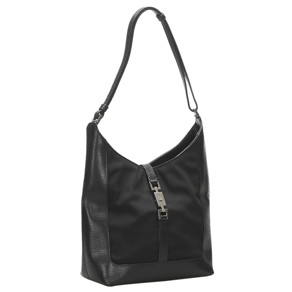 

Gucci Black Canvas Jackie Nylon Shoulder Bag