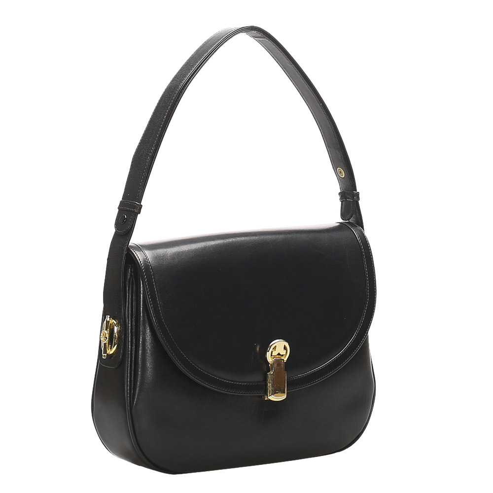 

Gucci Black Leather Shoulder Bag