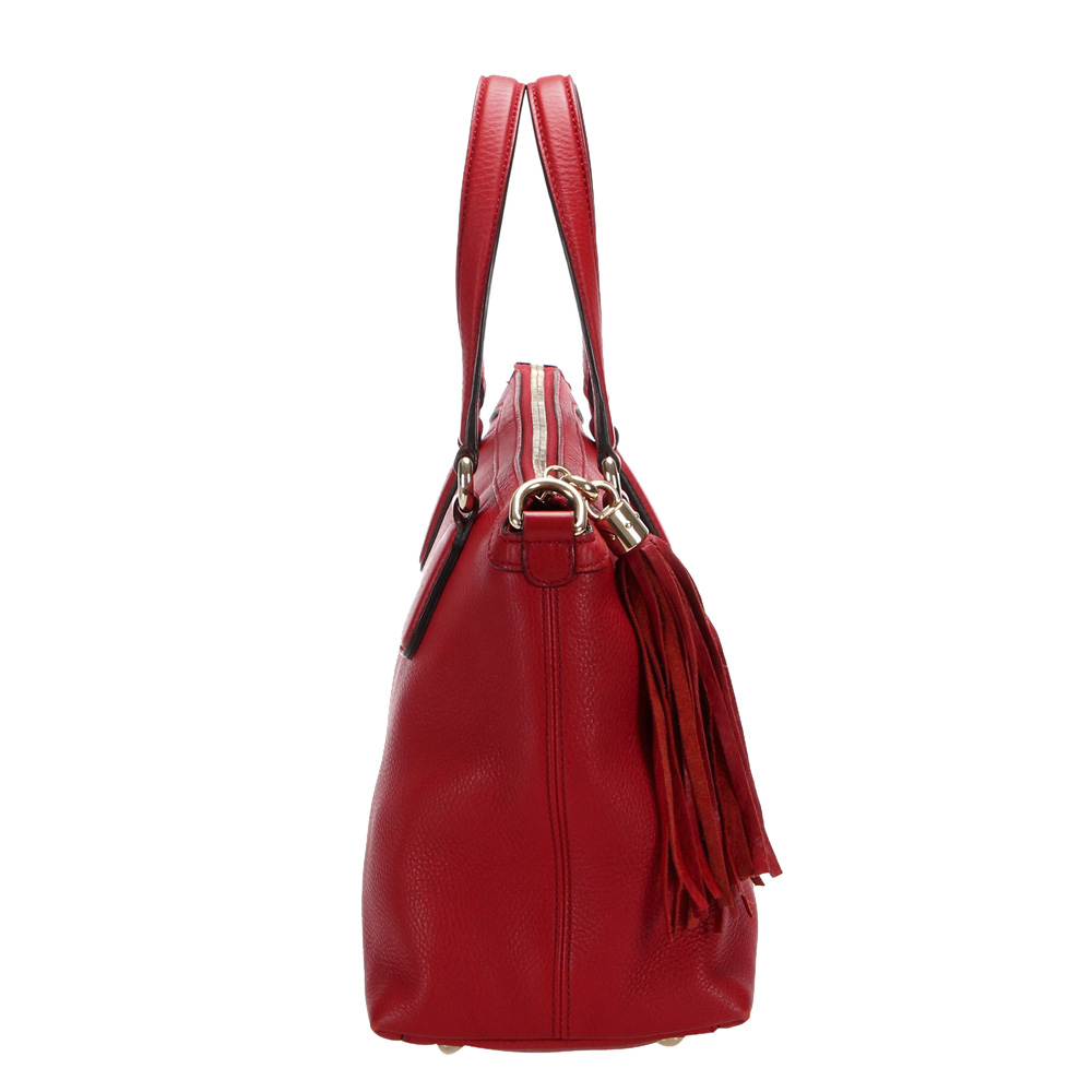 

Gucci Red Leather Soho Working Tote Bag