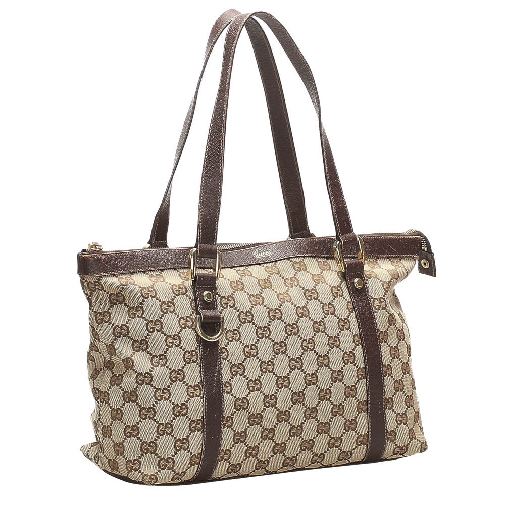 

Gucci Brown/Beige GG Canvas Tote Bag