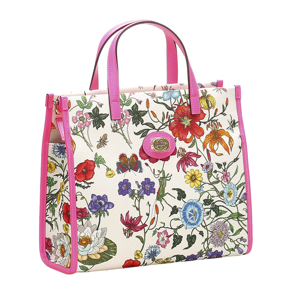 

Gucci Multicolor Flora Canvas Tote Bag