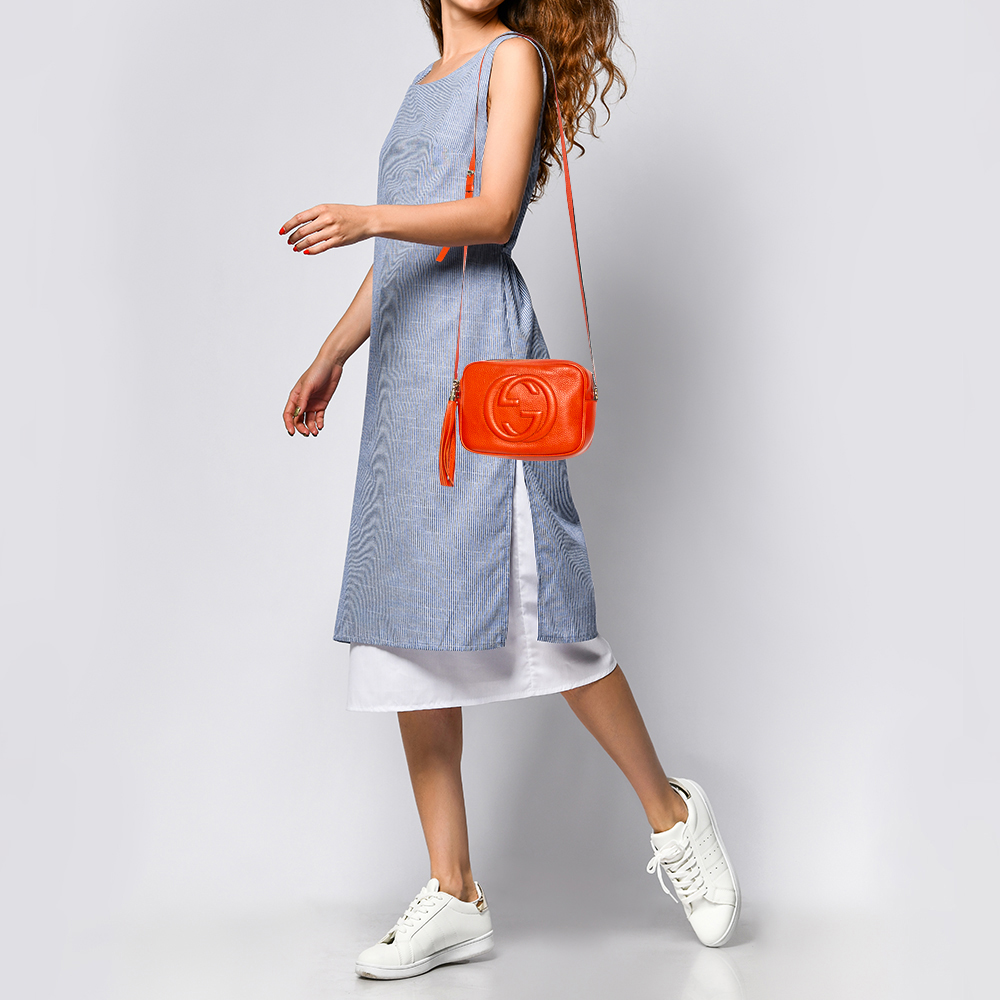 

Gucci Orange Leather Soho Disco Shoulder Bag