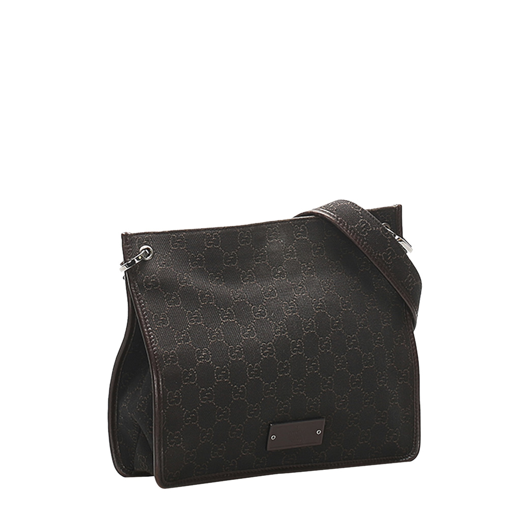 

Gucci Brown/Dark Brown GG Canvas Shoulder Bag