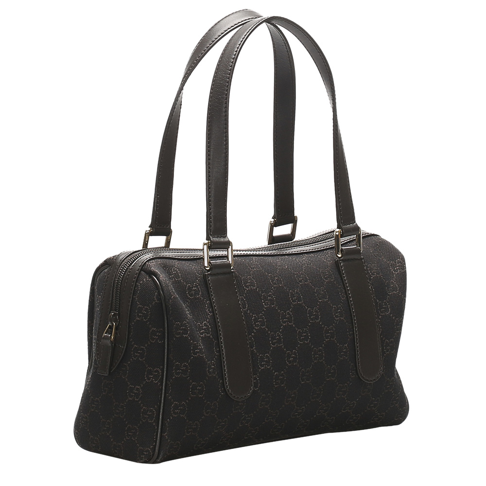 

Gucci Black Canvas Shoulder Bag