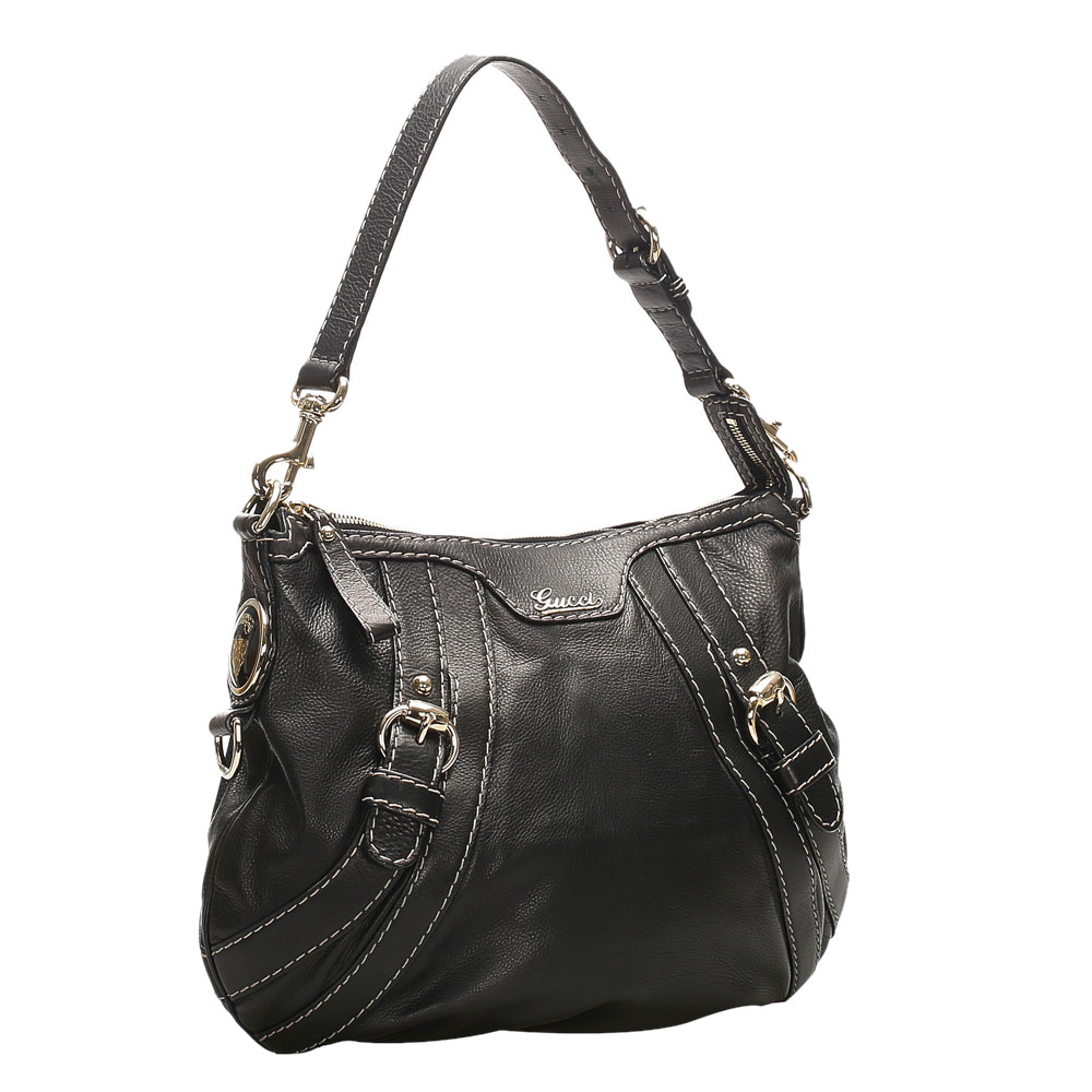 

Gucci Black Leather Shoulder Bag