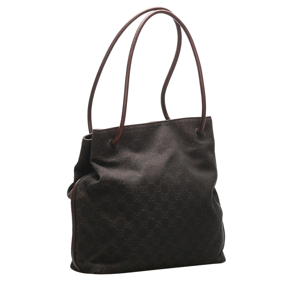 

Gucci Brown/Dark Brown GG Canvas Gifford Tote Bag