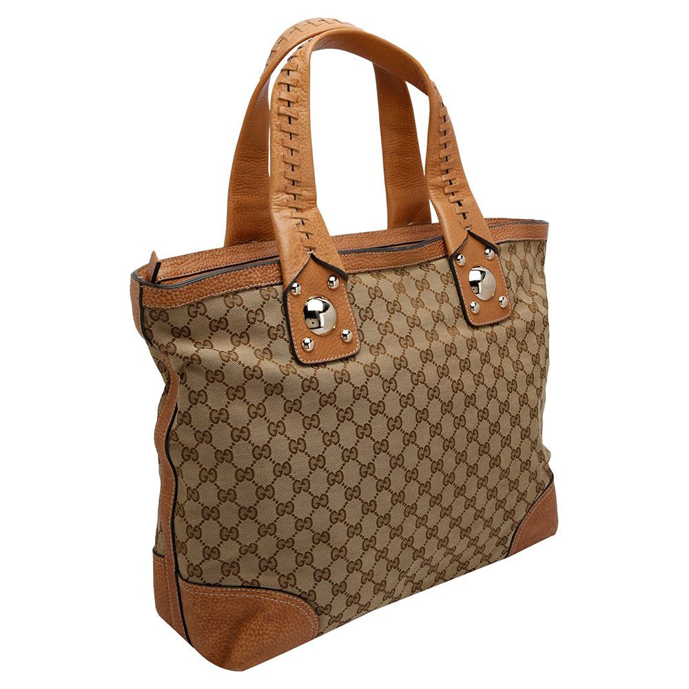 

Gucci Beige/Brown GG Canvas Tote Bag