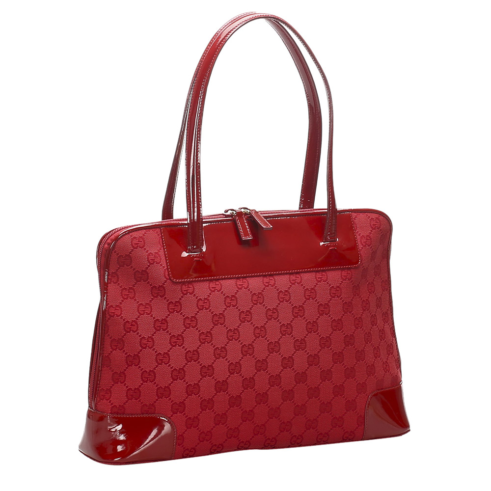 

Gucci Red GG Canvas Shoulder Bag
