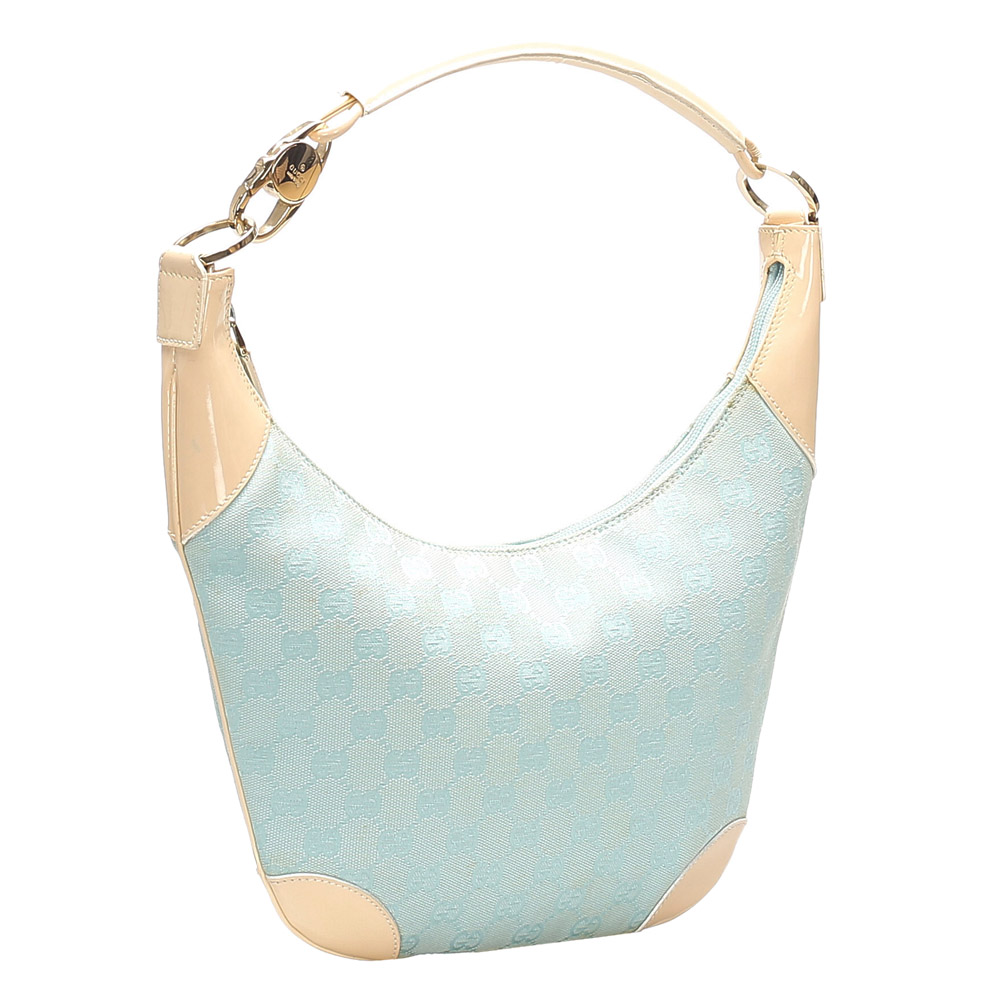 

Gucci Blue/Light Blue GG Canvas Hobo Bag