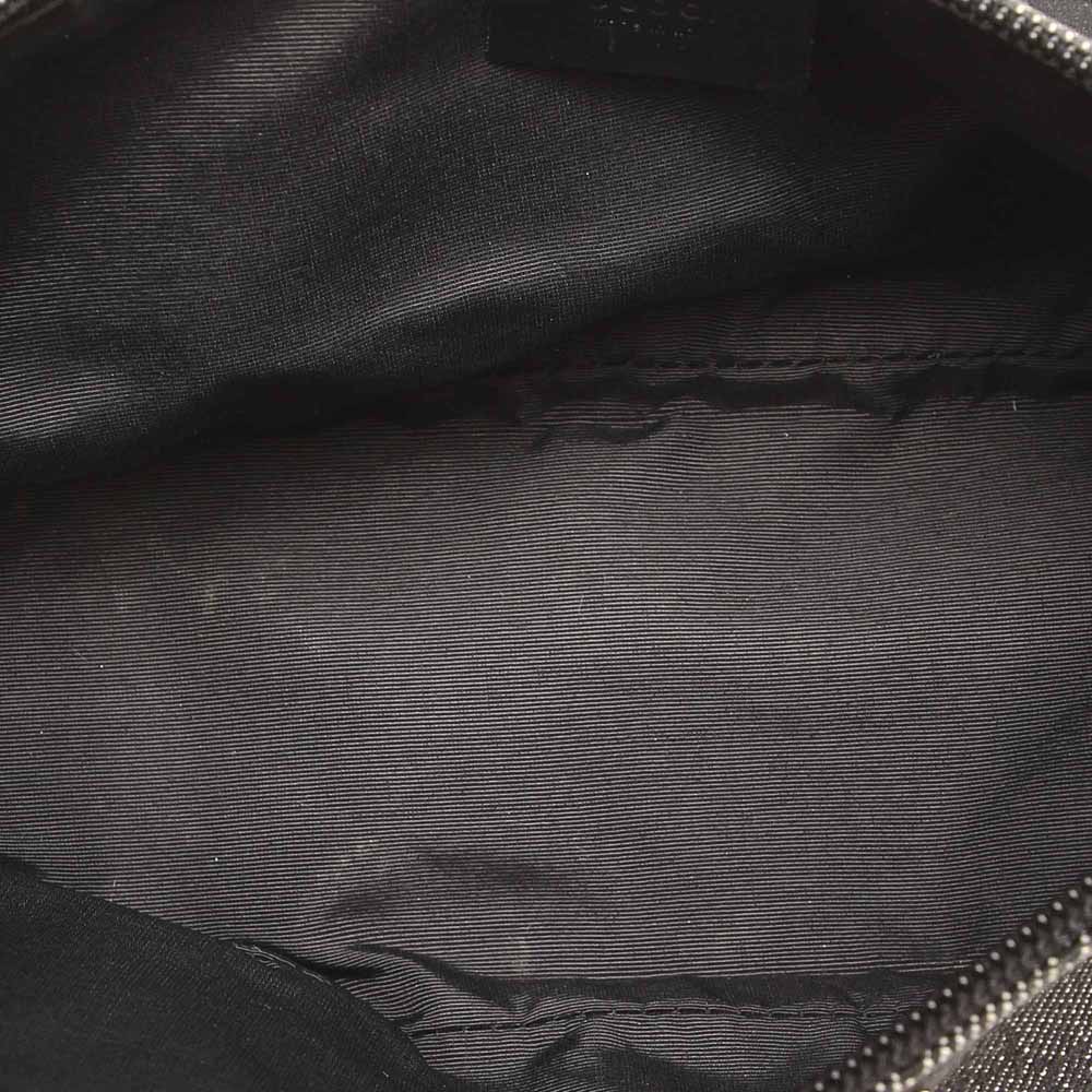 

Gucci Black GG Canvas Boat Baguette Bag