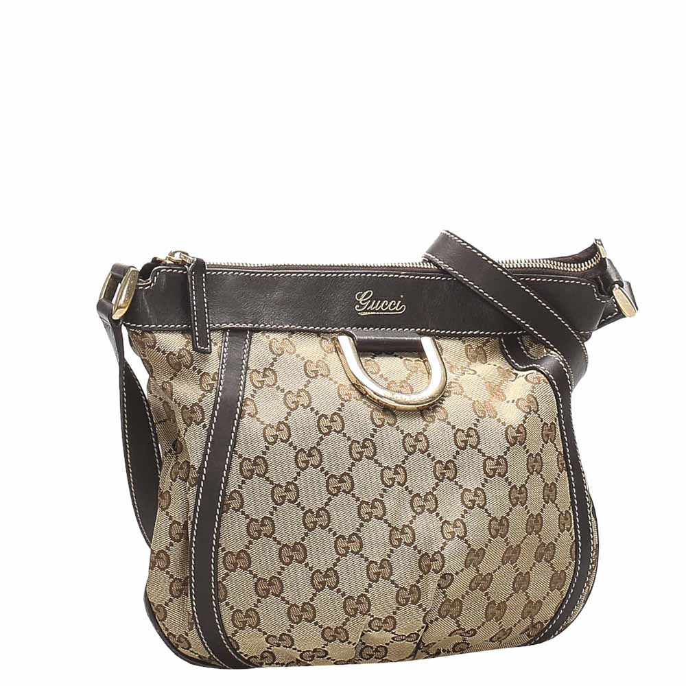 

Gucci Brown/Beige GG Canvas Abbey D-Ring Crossbody Bag