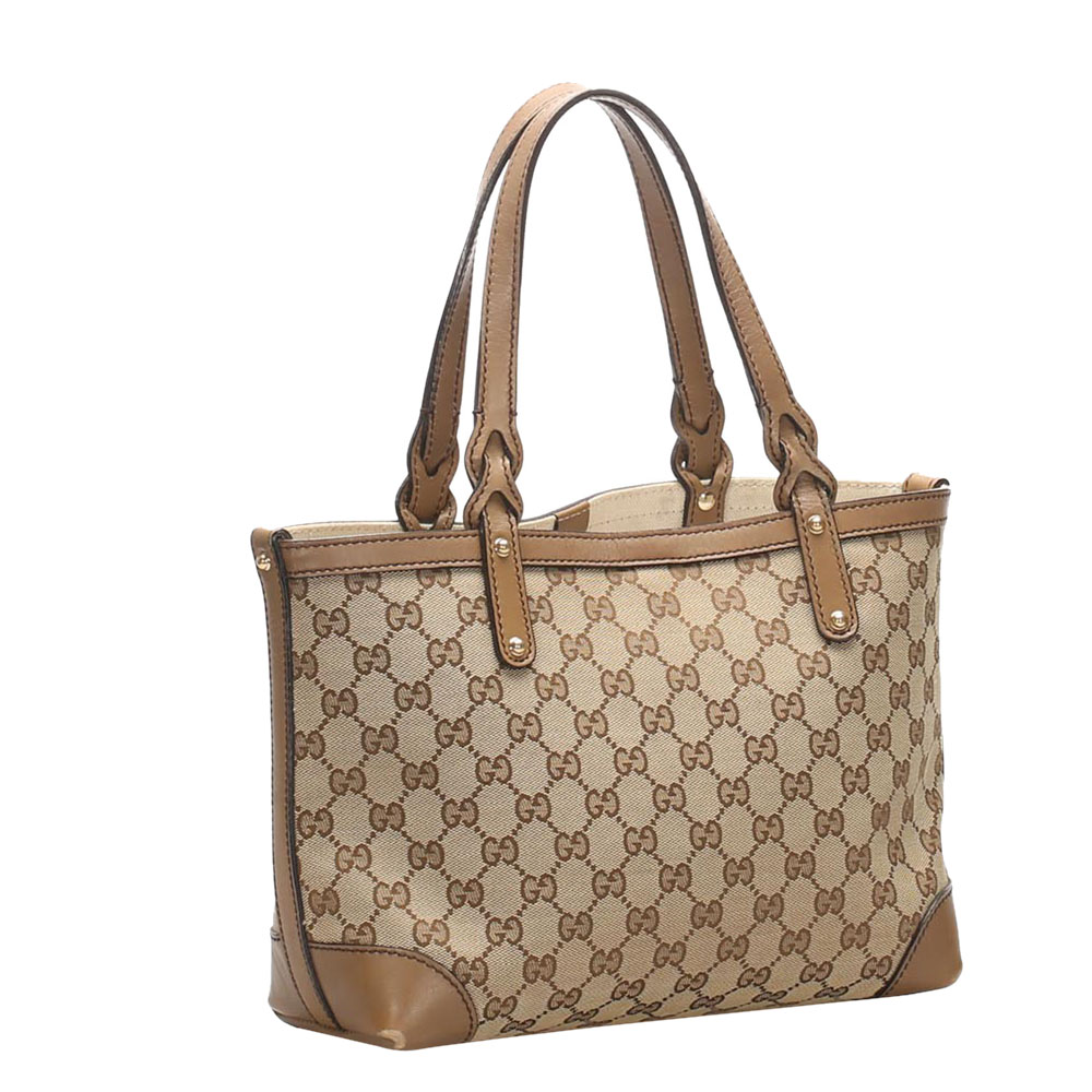 

Gucci Beige/Brown GG Canvas Craft Tote Bag
