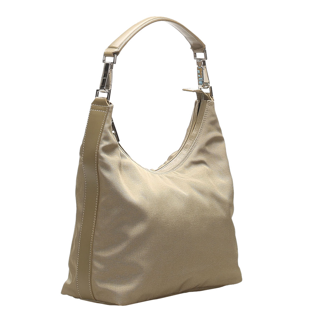 

Gucci Brown/Beige Nylon Shoulder Bag