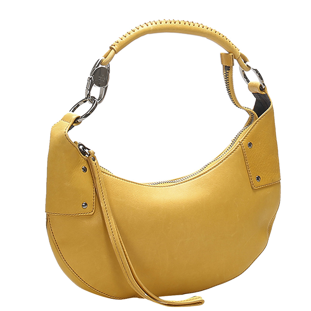 

Gucci Yellow Leather Half Moon Hobo bag