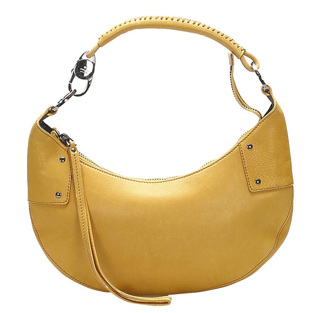 Pre-owned Gucci Yellow Leather Half Moon Hobo Bag