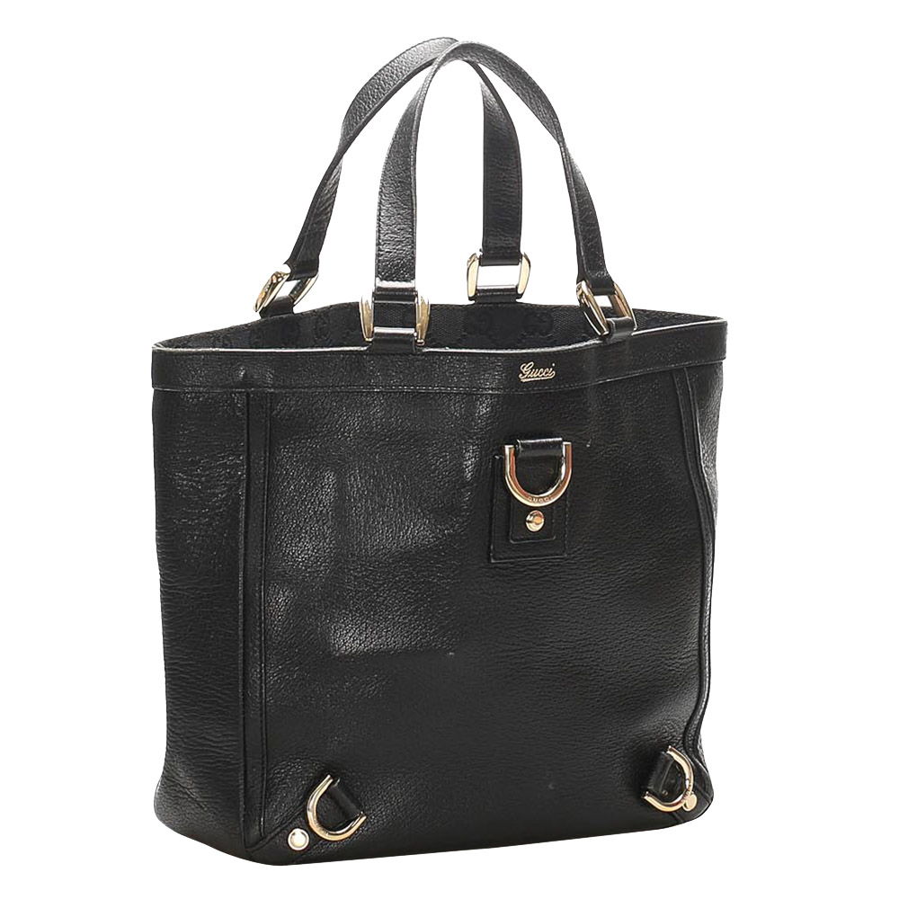 

Gucci Black Leather Abbey D-Ring Shoulder Bag