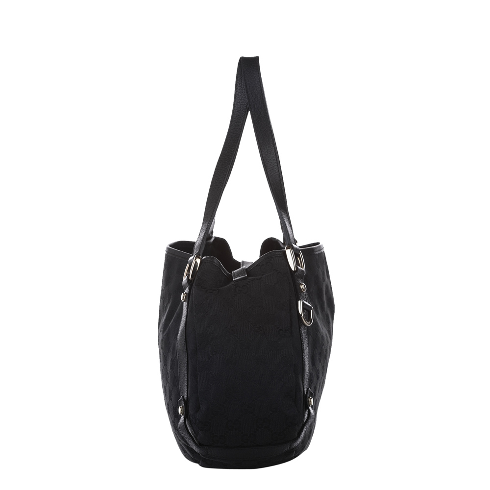 

Gucci Black Canvas Fabric Pelham Tote Bag