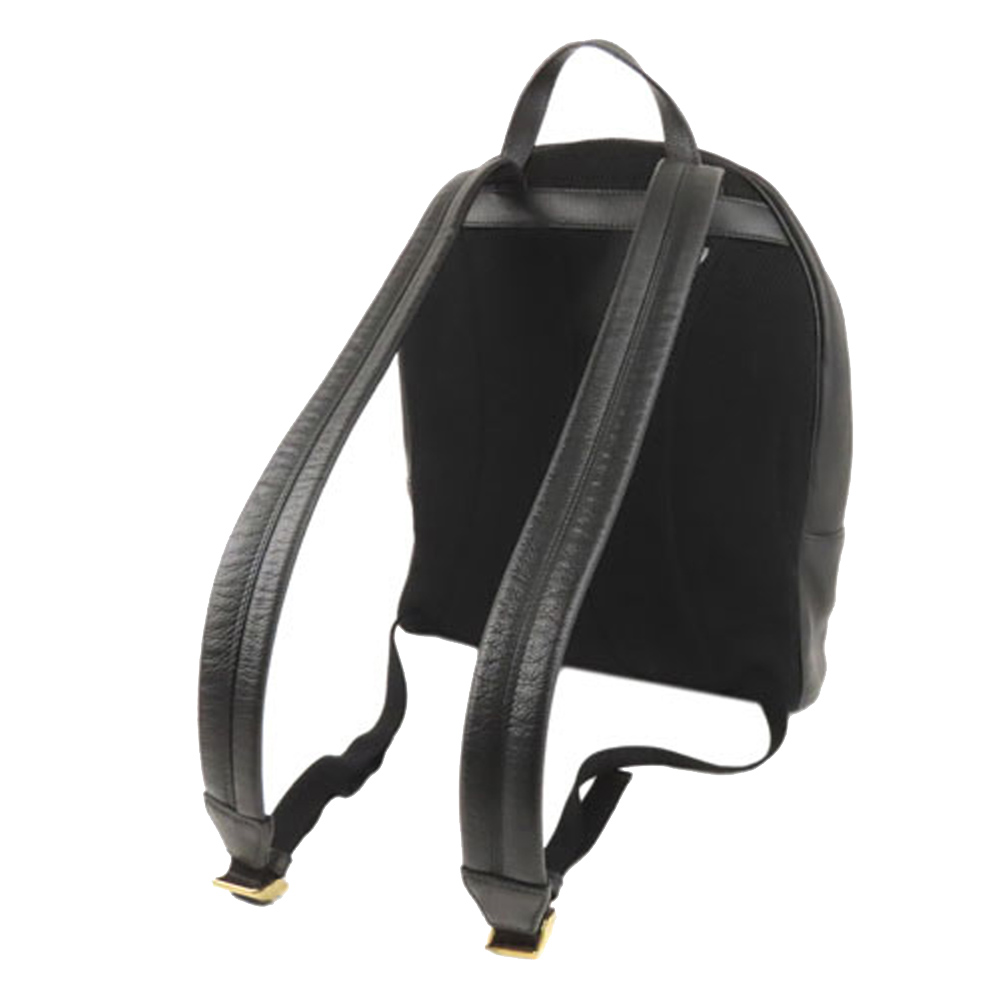 

Gucci Black Leather Logo Backpack Bag