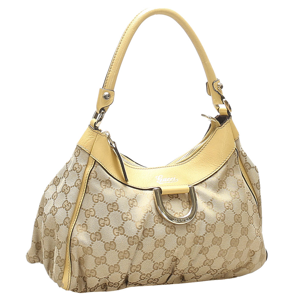 

Gucci Beige/Brown GG Canvas Abbey D-Ring Shoulder Bag, Multicolor
