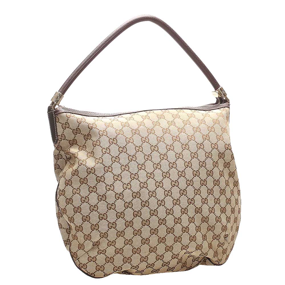 

Gucci Beige/Brown GG Canvas Hobo Bag