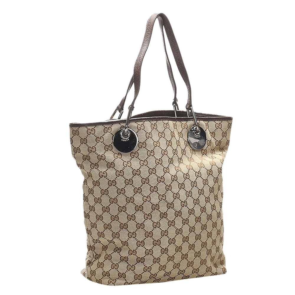 

Gucci Brown/Tan GG Canvas Eclipse Tote Bag, Beige