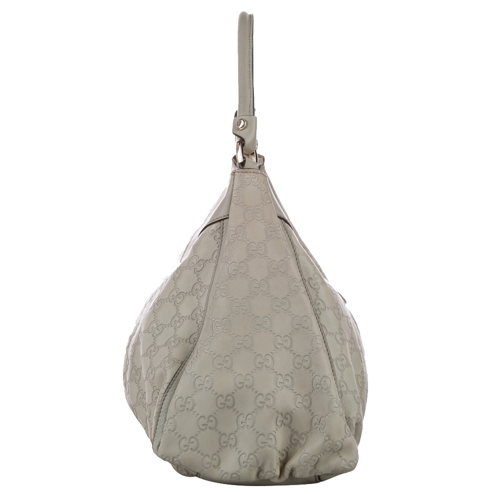 

Gucci Gray Guccissima Leather Abbey D-Ring Bag, Grey